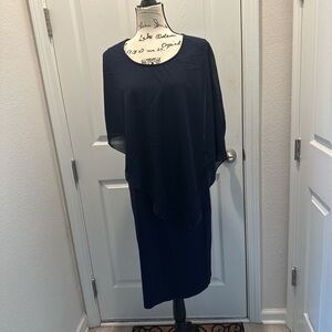 Manydress Navy blue dress